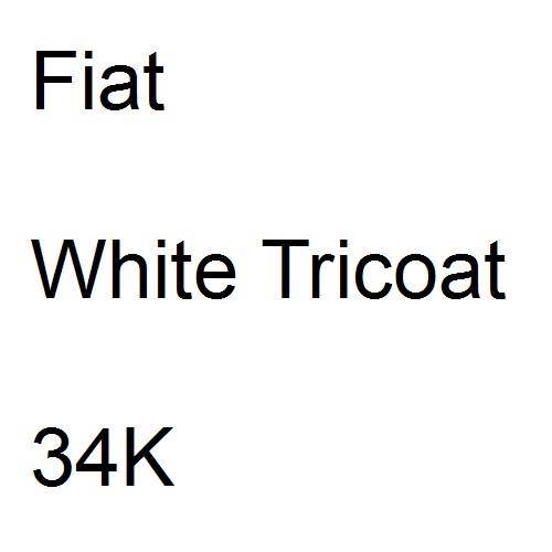 Fiat, White Tricoat, 34K.